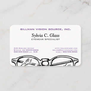 Spectacles Eyewear Optical Vision Business Card