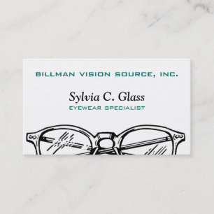 Spectacles Eyewear Optical Vision Business Card