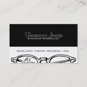 Spectacles Eyewear Optical Vision Business Card