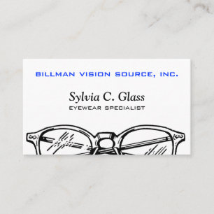 Spectacles Eyewear Optical Vision Business Card