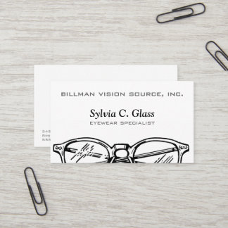 Spectacles Eyewear Optical Vision Business Card