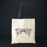 Spectacles Tote Bag<br><div class="desc">Vintage images, art and ephemera remastered into unique apparel, art and accessories. All sorts of designs including labels, advertisings, artwork and woodcuts transformed into t shirts, jewellery, posters and more.</div>