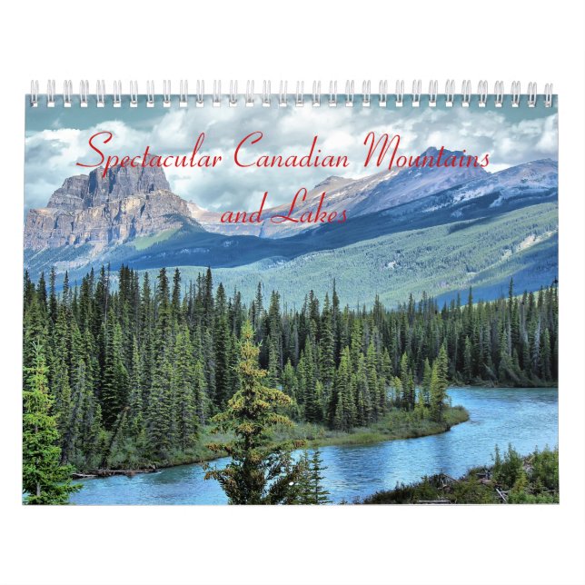 Spectacular Canadian Mountains and Lakes Calendar (Cover)