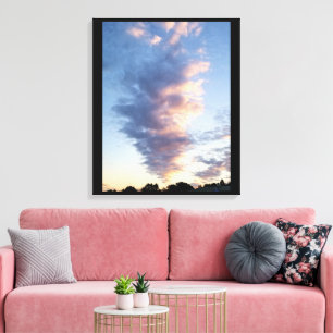 Spectacular Clouds New Jersey Fall Sunset Canvas Print