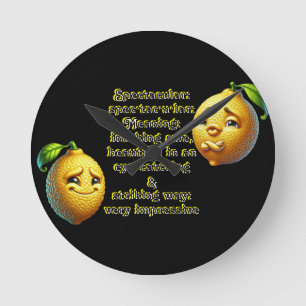 Spectacular: Defintion spec·tac·u·lar Round Clock