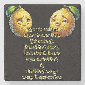 Spectacular: Defintion spec·tac·u·lar Stone Coaster