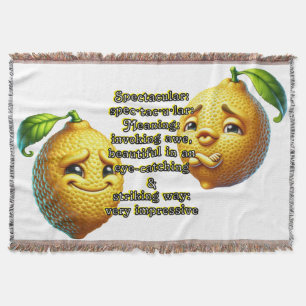 Spectacular: Defintion spec·tac·u·lar Throw Blanket