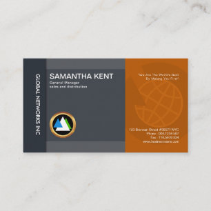 Spectacular Energetic Global Marketing Sales Business Card