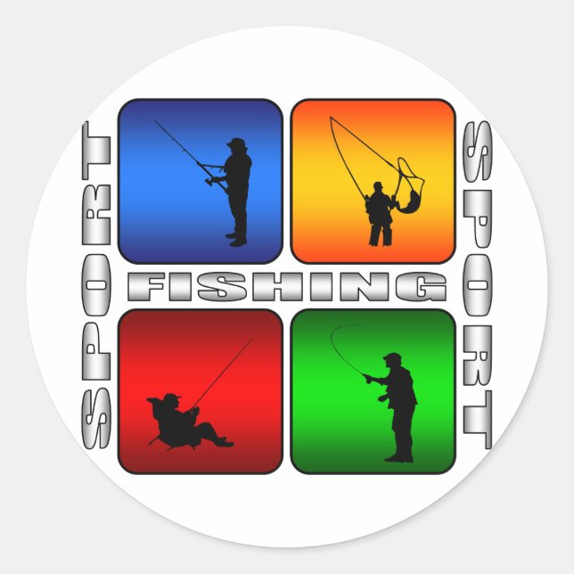 Spectacular Fishing Classic Round Sticker (Front)