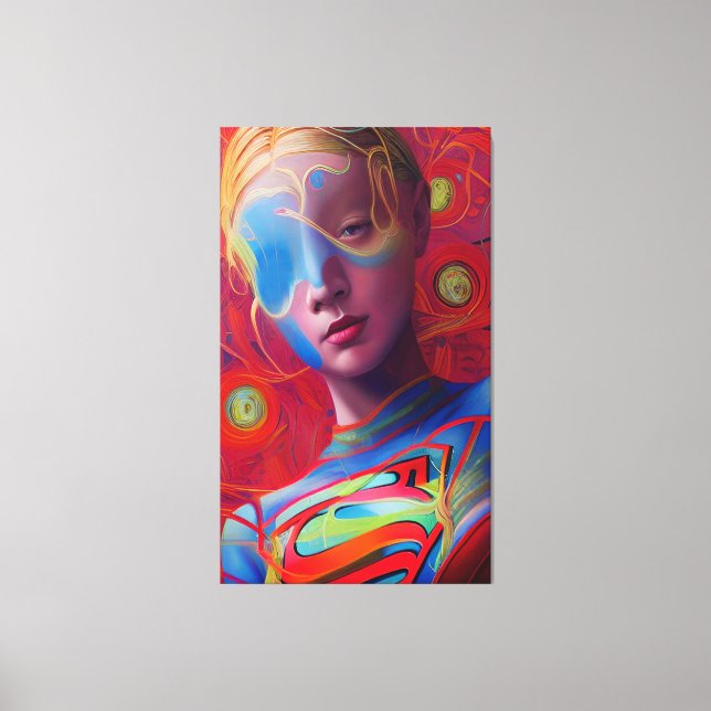 Spectacular Gal Cyberpunk Canvas Print (Front)