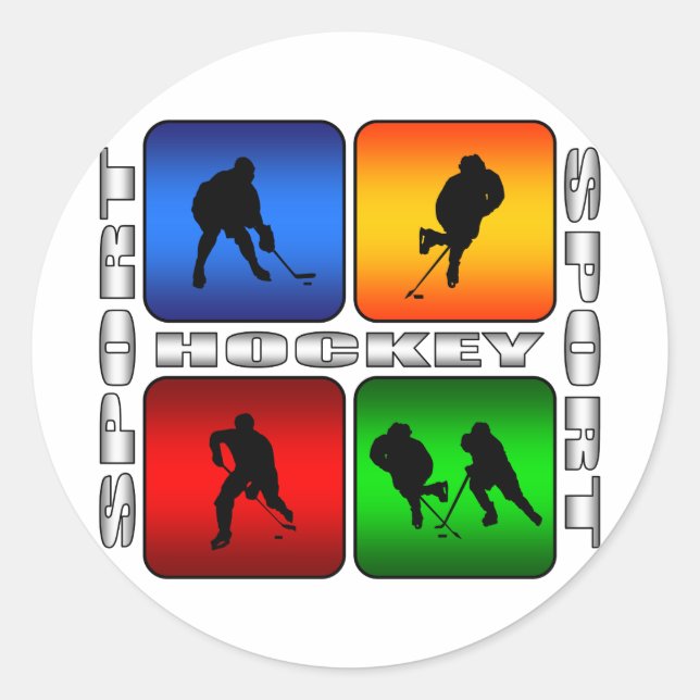 Spectacular Hockey Classic Round Sticker (Front)