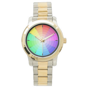 Spectacular Inverse Spectrum Art, Rainbow Wheel Watch