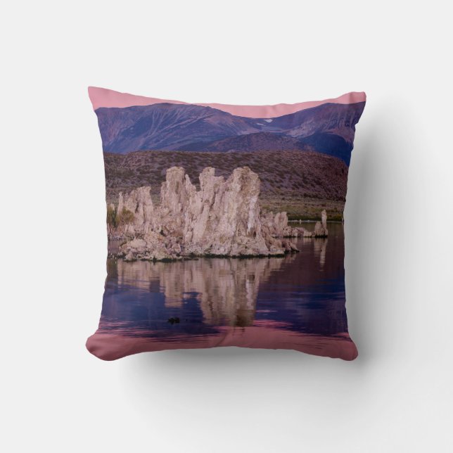 Spectacular Mono Lake In The Shadow Cushion (Front)