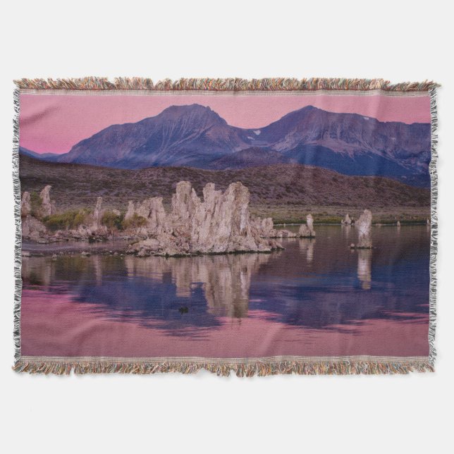 Spectacular Mono Lake In The Shadow Throw Blanket (Front)