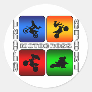 Spectacular Motocross Classic Round Sticker