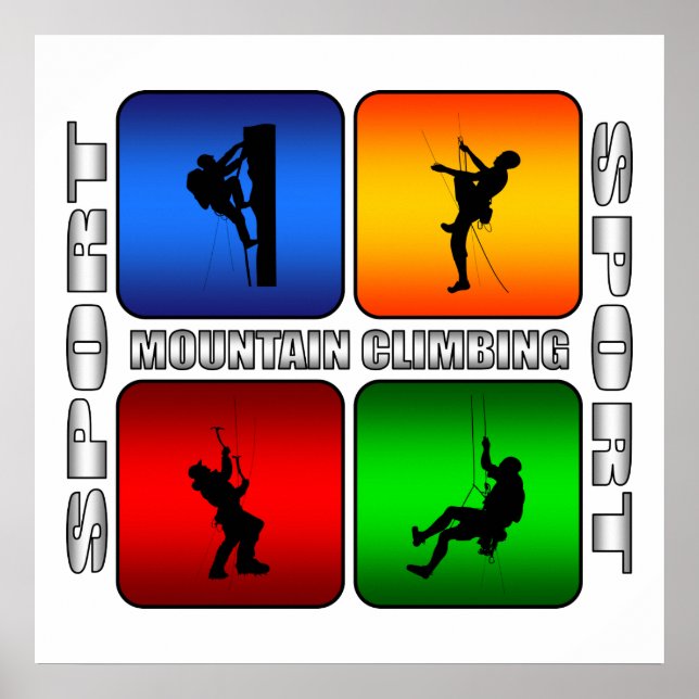 Spectacular Mountain Climbing Poster (Front)