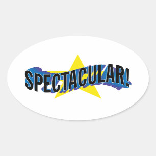 SPECTACULAR! OVAL STICKER