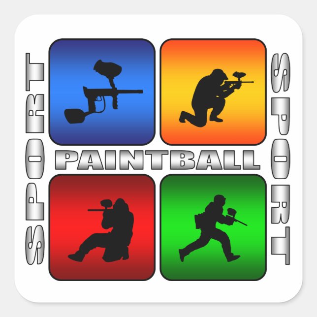 Spectacular Paintball Square Sticker (Front)