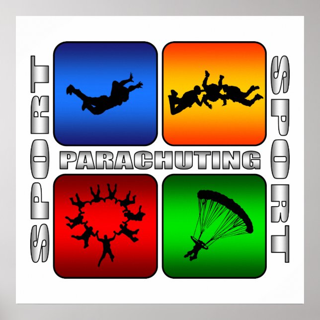 Spectacular Parachuting Poster (Front)