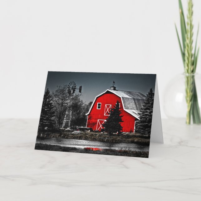 Spectacular Red Barn Card (Front)