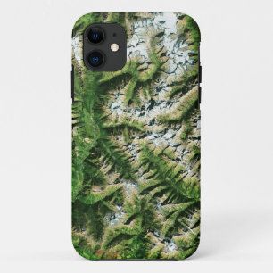 Spectacular Satellite Image (Mountains) iPhone 11 Case