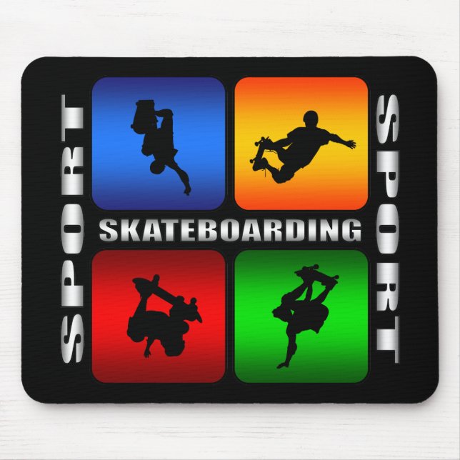 Spectacular Skateboarding Mouse Mat (Front)