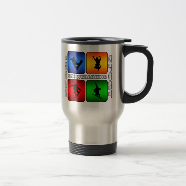 Spectacular Snowboarding Travel Mug (Right)