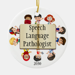 Spectacular Speech-Language Pathologist Kids Ceramic Tree Decoration