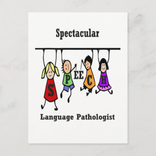 Spectacular Speech-Language Pathologist Kids Postcard