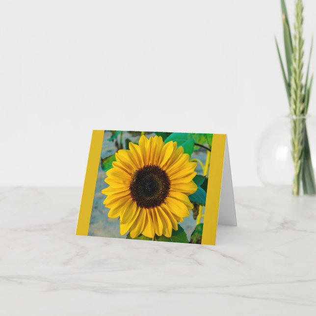 Spectacular Sunflower Card (Front)