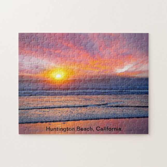 Spectacular Sunset at Huntington Beach Jigsaw Puzzle (Horizontal)