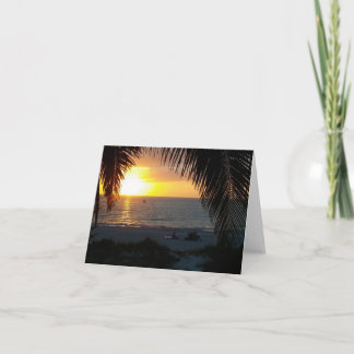 Spectacular Sunset at Treasure Island Card
