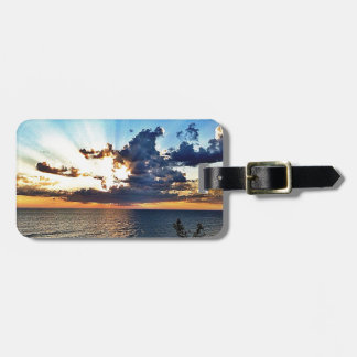 Spectacular sunset over Lake Michigan Luggage Tag