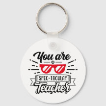Spectacular Teacher Funny Pun Keychains