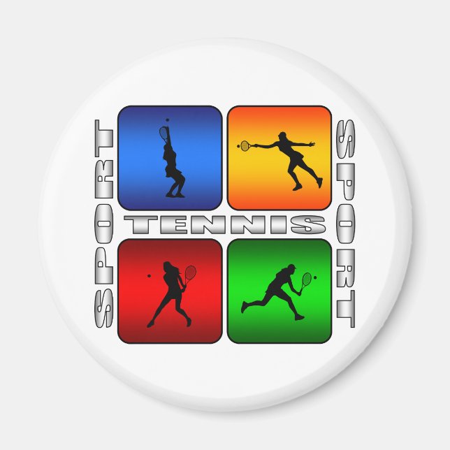 Spectacular Tennis (Female) Magnet (Front)