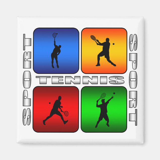 Spectacular Tennis (Male) Magnet (Front)