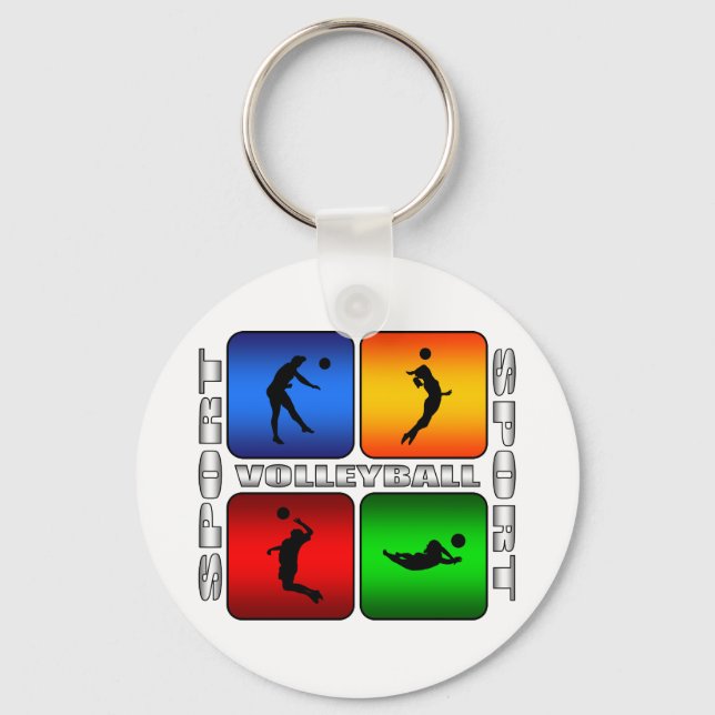 Spectacular Volleyball Key Ring (Front)