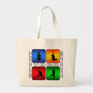 Spectacular Yoga Large Tote Bag