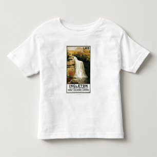 Spectators Climb on Waterfall Railway Poster Toddler T-Shirt