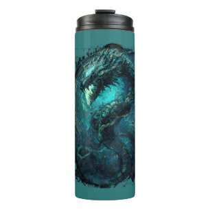 Spectral Coil Cyberpunk Serpent Dark Art Thermal Tumbler