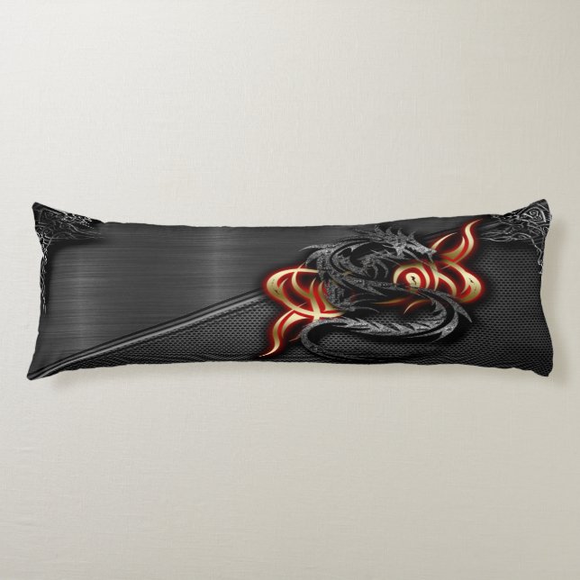 Spectral Dragon Body Pillow ( 20" x 54") (Front)