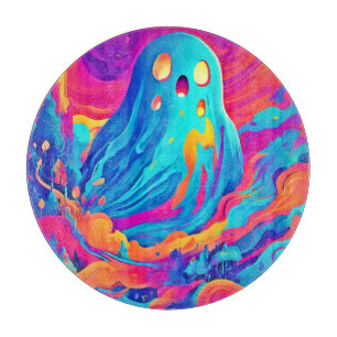 Spectral Ghost Halloween Art Cutting Board
