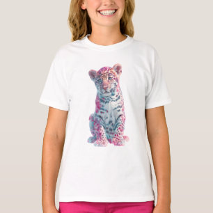 Spectral Leopard Cub Fine Art Print T-Shirt
