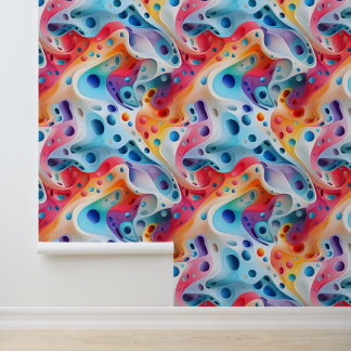 Spectral Swirls Abstract Wallpaper