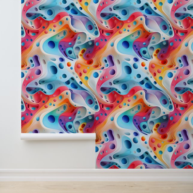 Spectral Swirls Abstract Wallpaper (Application)