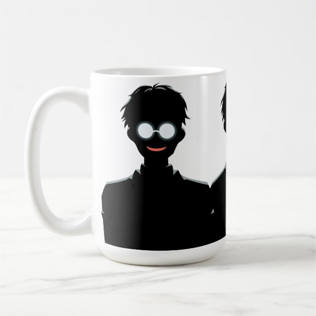 Spectres of Mirth (Anime Silhouette) Coffee Mug (Left)