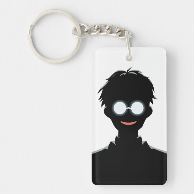 Spectres of Mirth (Anime Silhouette) Key Ring (Front)