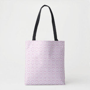 Spectroscopic Pink White Abstract Gouache Art Tote Bag