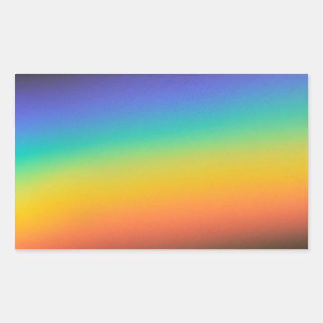 Spectrum Colours Rectangular Sticker (Front)