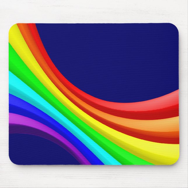 Spectrum Curve 3d - Dark Blue 000066 Mouse Mat (Front)